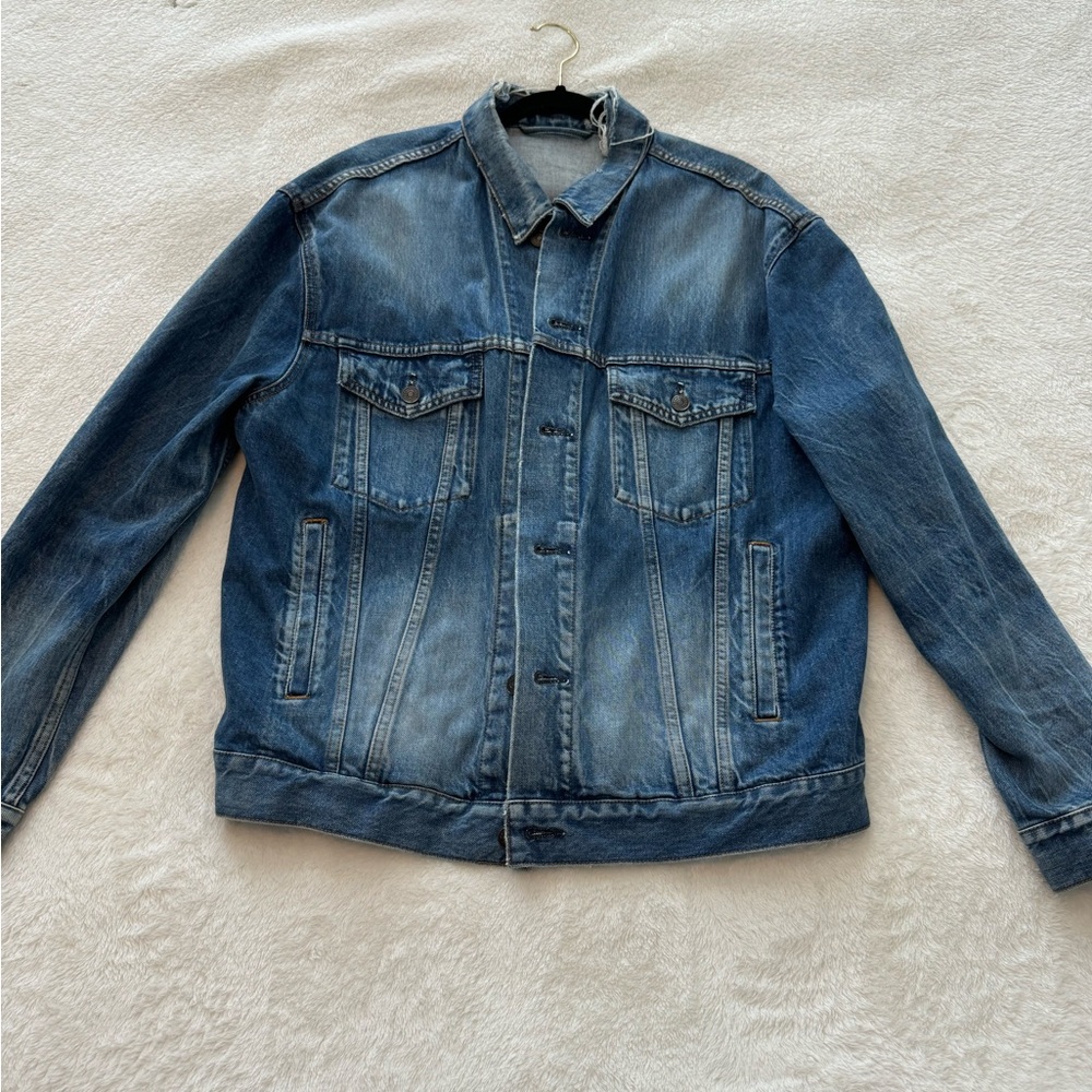 Balenciaga Indigo Denim Jacket Size 36 - Picture 2 of 5